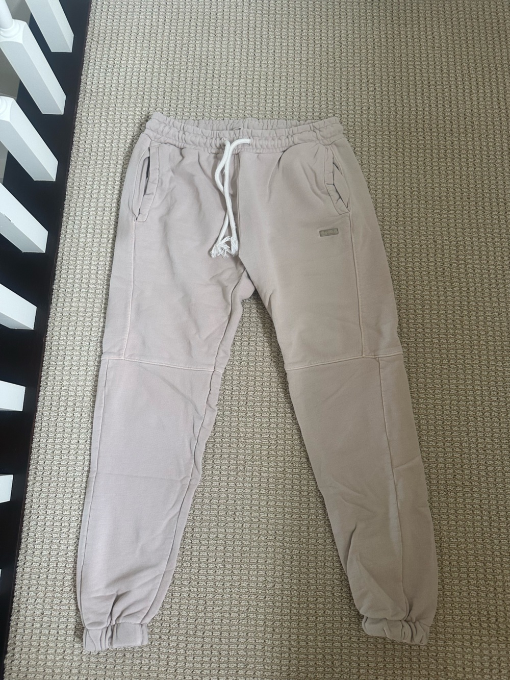 YoungLA Men's Drawstring Joggers - Light Taupe